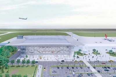 THE NEW ORENBURG AIR TERMINAL WILL BE ABLE TO ACCEPT 1000 PASSENGERS PER HOUR